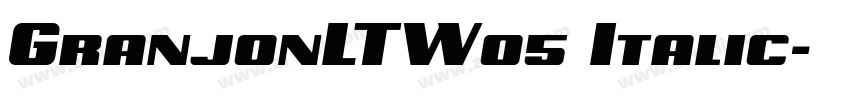 GranjonLTW05 Italic字体转换